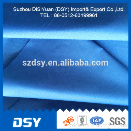 waterproof silicon coating 320T 40D nylon 66 taffeta fabric with ripstop for tent, paraglider, sleep bag